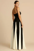 Delia® | Dress Two Tone Black & White Maxi Dress