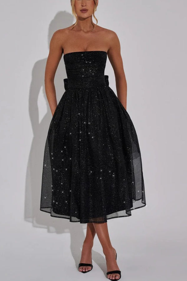 Kaylee® | Sexy off shoulder backless sexy maxi dress with bow