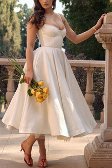 Lorraine® | Strapless V-neck sleeveless tutu maxi dress