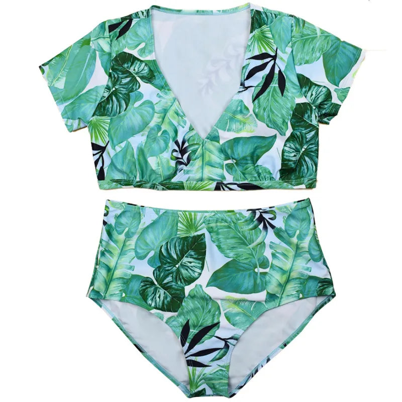 Bella | Women’s Plus Size Split Swimwear with Veil