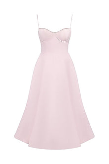 Lorraine® | Strapless V-neck sleeveless tutu maxi dress