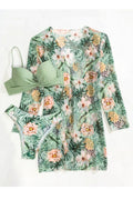 Nélida® | Tropical Print Wrap Underwire Bikini With Cover-Up