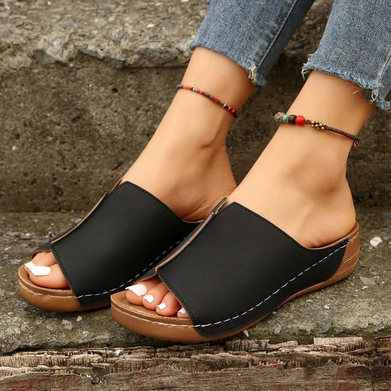 Kiara | Women’s Thick Sole Wedge Sandals