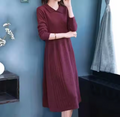 Lorena® | Knitted dress with collar for women