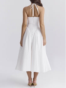 Naomi® | Midi Dress With Deep V-Neck