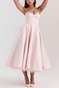 Lorraine® | Strapless V-neck sleeveless tutu maxi dress