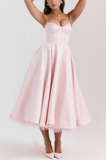 Lorraine® | Strapless V-neck sleeveless tutu maxi dress