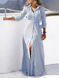 Verónica® | Striped Maxi Dress