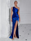 Amalric® | Satin Cocktail Dress With One Shoulder