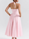 Naomi® | Midi Dress With Deep V-Neck