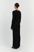Luisa® | Knitted Midi Dress With V-Neck And Sleeves