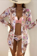 Nélida® | Tropical Print Wrap Underwire Bikini With Cover-Up