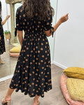 Soledad® | V-Neck Dress With Polka Dots