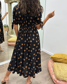 Soledad® | V-Neck Dress With Polka Dots