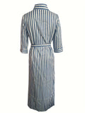 Verónica® | Striped Maxi Dress