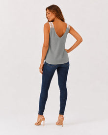 Amara Waffle Sleeveless Tops