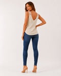 Amara Waffle Sleeveless Tops