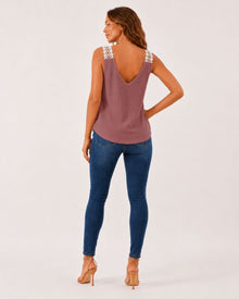 Amara Waffle Sleeveless Tops