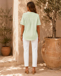 Amelia V-neck Short-sleeved Shirt Blouse