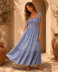 Aurelia Printed Halterneck Midi Dress