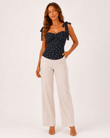 Aurora Sexy Polka Dot Strap Top