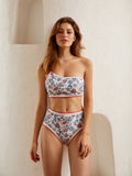 Birgitta® | Floral Pattern Contrast Bikini Set