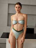 Binnie® | Contrasting Triangle Bikini Set