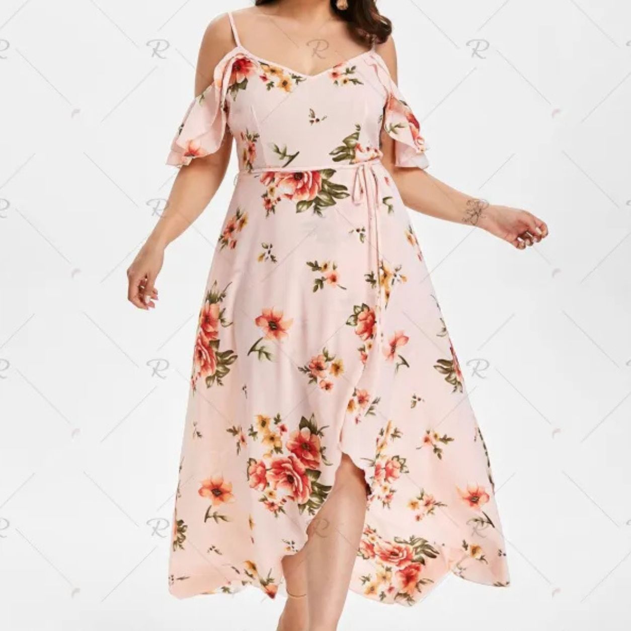 Meadow Plus Size Bohemian Ruffled Dress