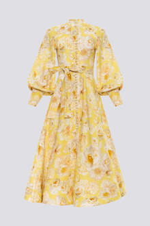 Paulina® | Balloon Sleeve Floral Maxi Dress