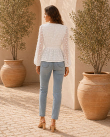 Celeste Lace Long-sleeved Blouse