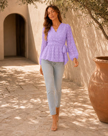Celeste Lace Long-sleeved Blouse