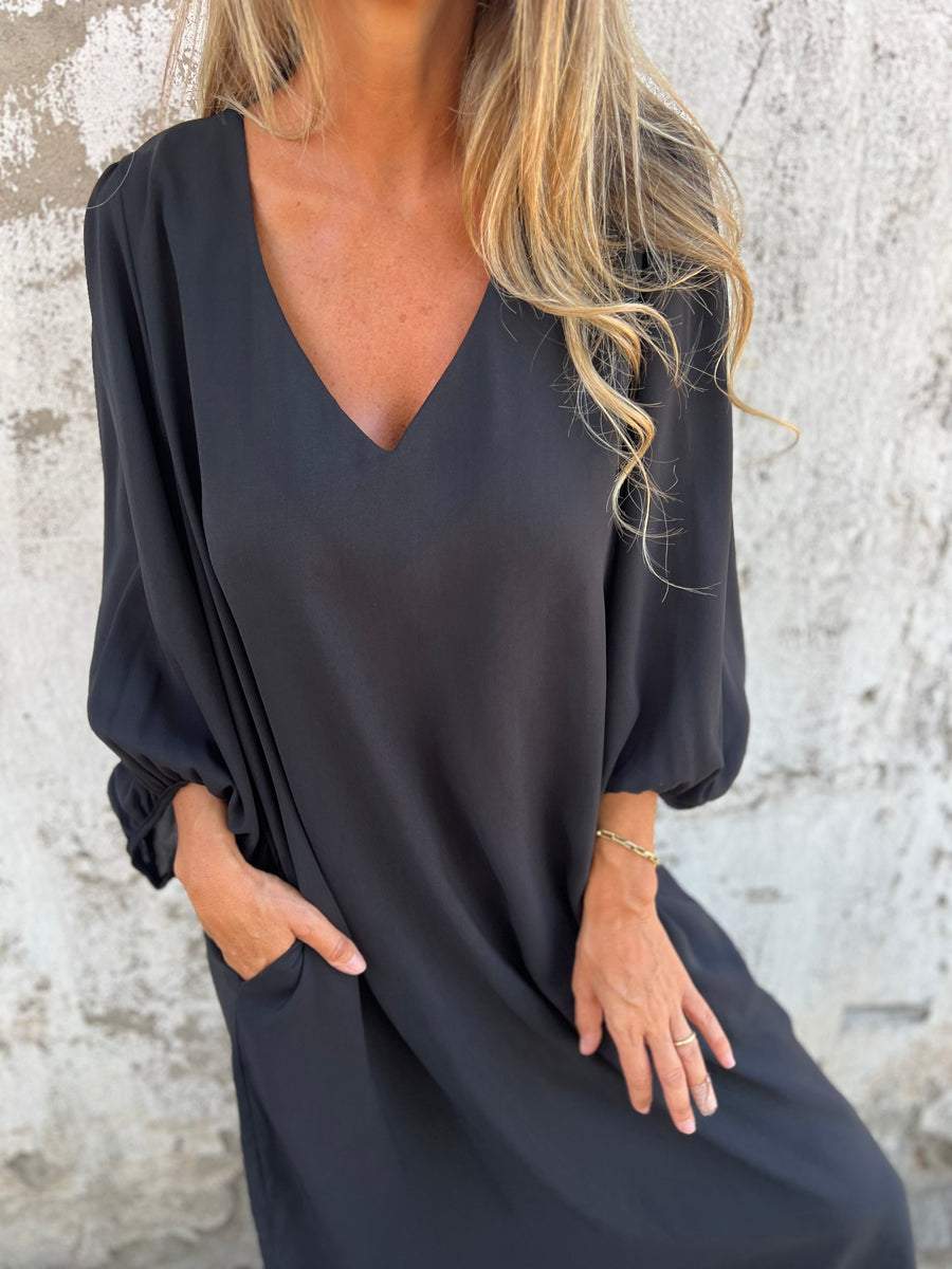 Teresa® | Elegant women's V-neck maxi dress