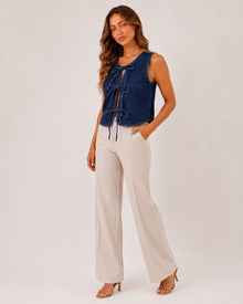 Dahlia Denim Vest Tanks Top