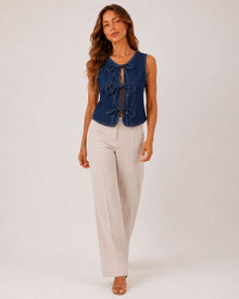 Dahlia Denim Vest Tanks Top