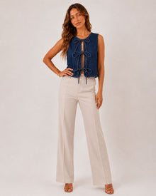 Dahlia Denim Vest Tanks Top