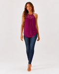 Dahlia Summer Lace Halter Tops