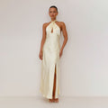 Karol® | Sofia Dress – Flowing elegance with halterneck detail