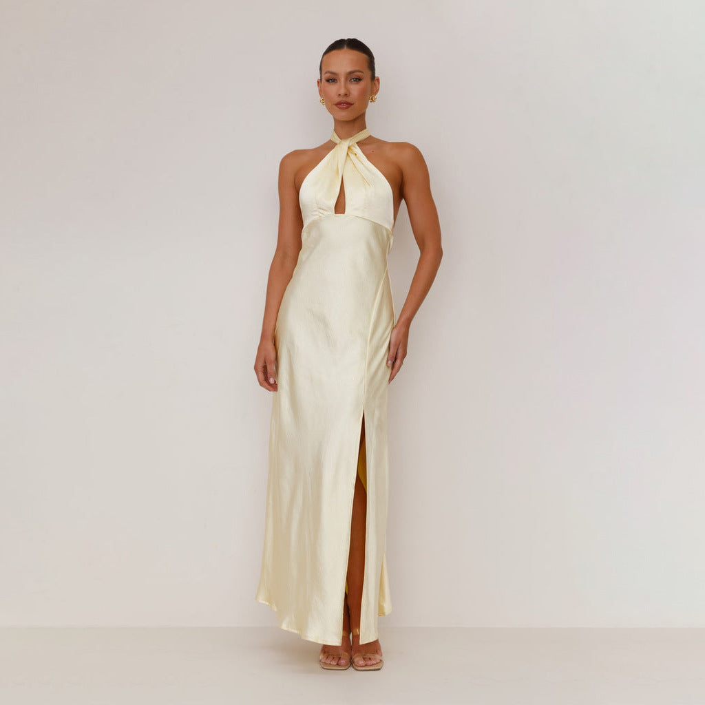 Karol® | Sofia Dress – Flowing elegance with halterneck detail