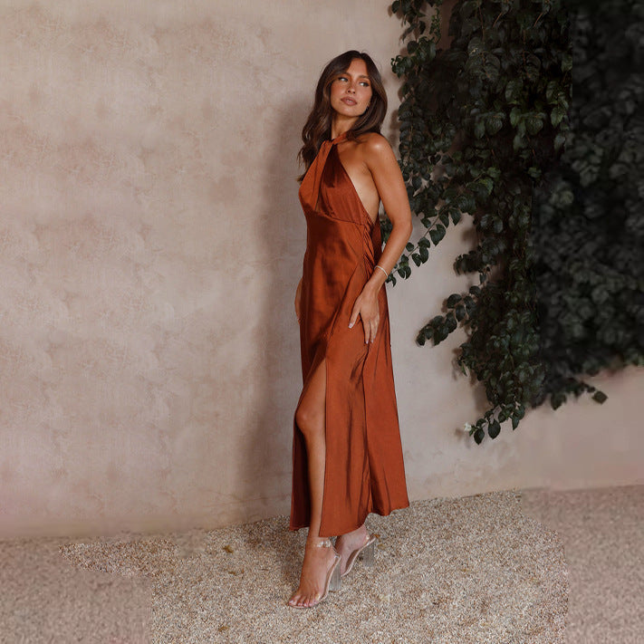 Karol® | Sofia Dress – Flowing elegance with halterneck detail