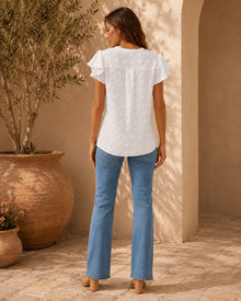 Eliana Dot Flowy Shirt Top