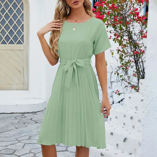 Dominique® | Mint Green Pleated Formal Dress