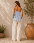 Evangeline Sexy Off Shoulder Shirts Irregular Hem Blouse