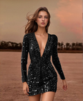 Veronica® | Glittering sequin women's cocktail dress