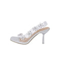 Vivienne | Summer Rhinestone Flowers Elegant Square Sexy High Heels