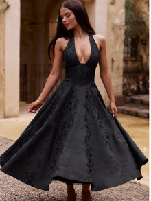 Christina® | Smart Midi Dress With A Bull Neck