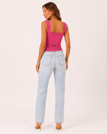 Isla Slim Fit Square Sleeveless Top