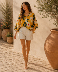 Luciana Loose Western Style Blouse