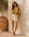 Luciana Loose Western Style Blouse