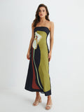 Lila | Strapless Floral Summer Maxi Dress