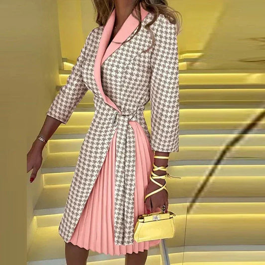 Laura® | Elegant Blazer Dress With A Notched Collar